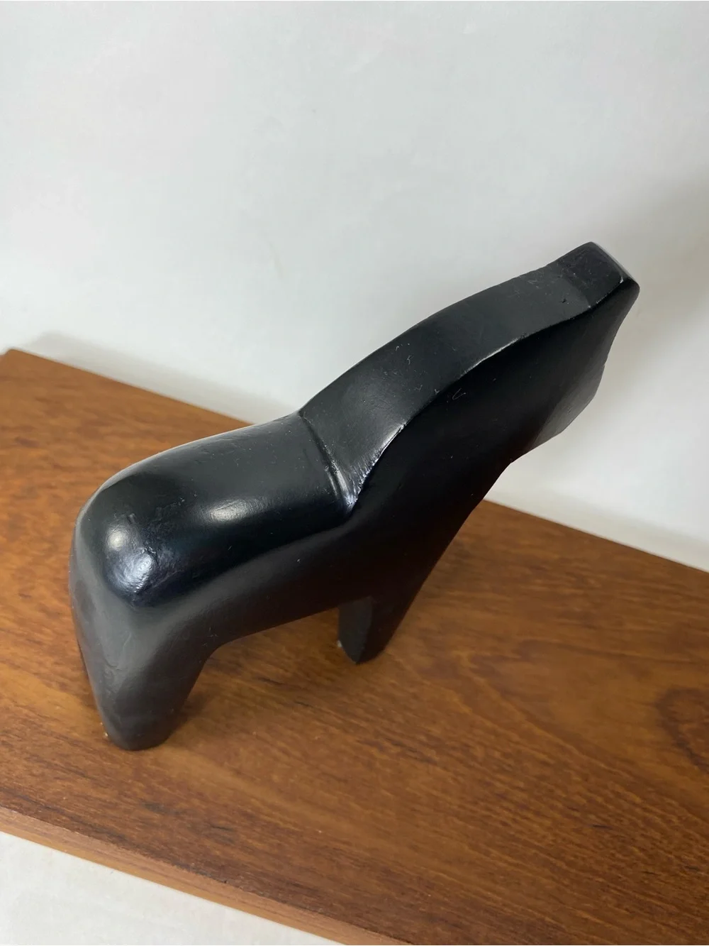 IKEA FINANSIELL Matte Black Dala Horse Minimal Decorative Sculpture